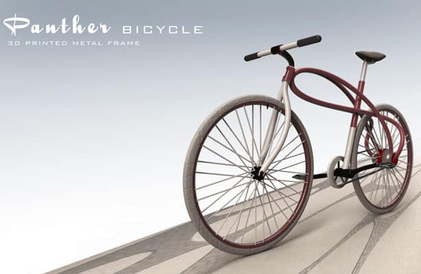3D-Printed Bicycle in Metal frame